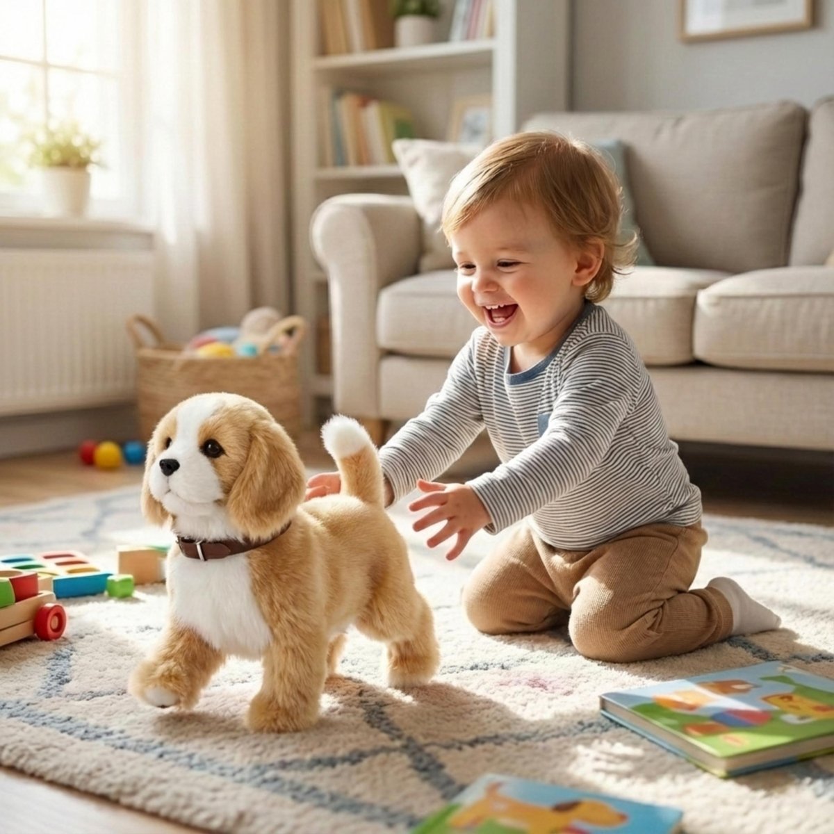 Cute Electronic Dog Toy - Barking Walking Pet Friend - Luxicro