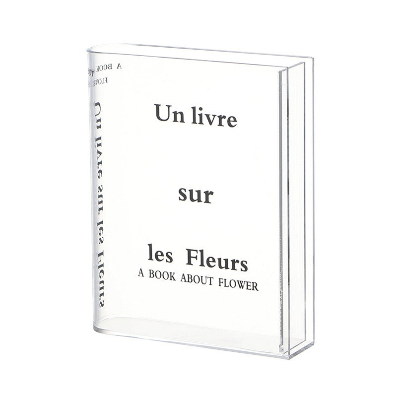 Beautiful Glass Book Vase – Deluxe Flower Decor