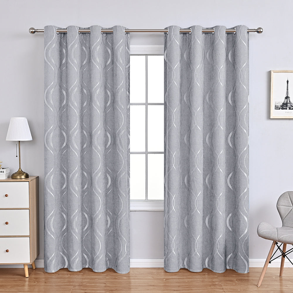 Delicate Pastel Flower Window Curtains