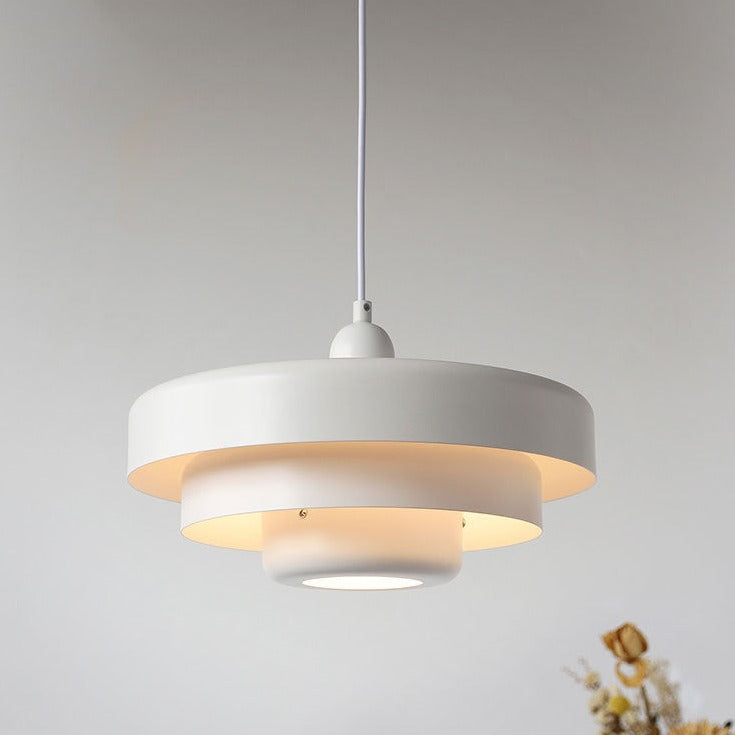 Sleek Metal Layered Pendant Lighting