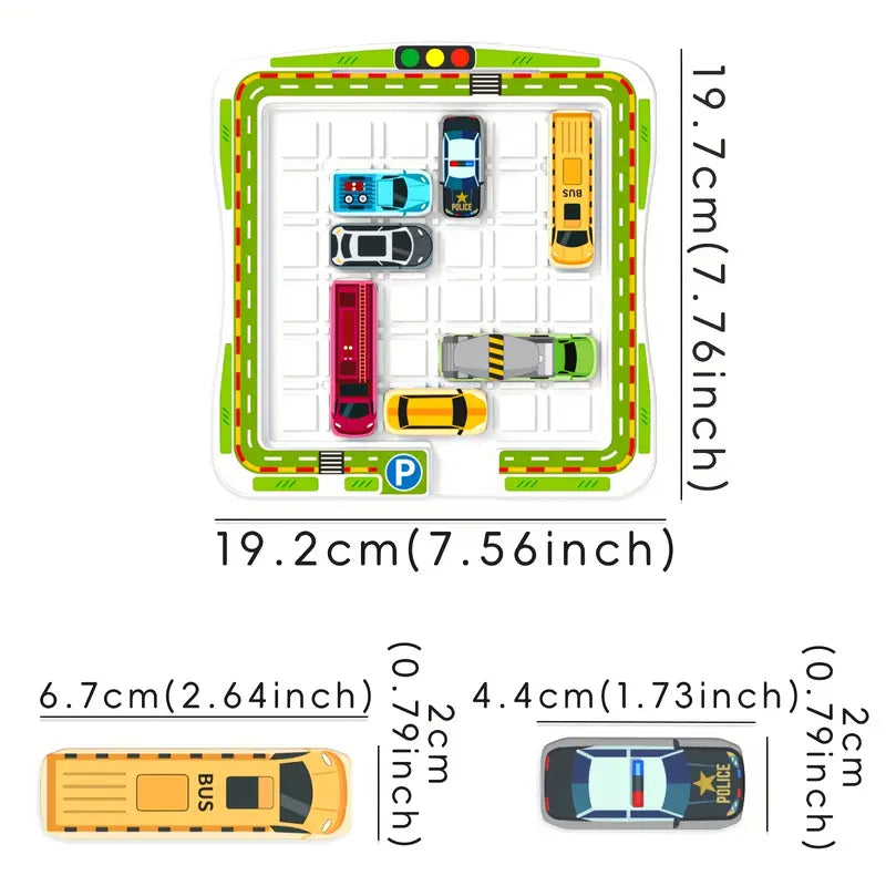 Fun Brain Teaser Car Parking Puzzle Toy for Kids