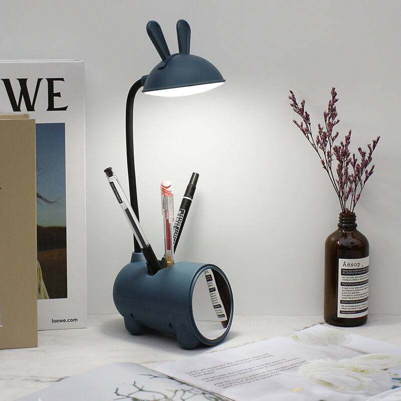 Stylish LED Desk Lamp with USB Port and Pen Holder