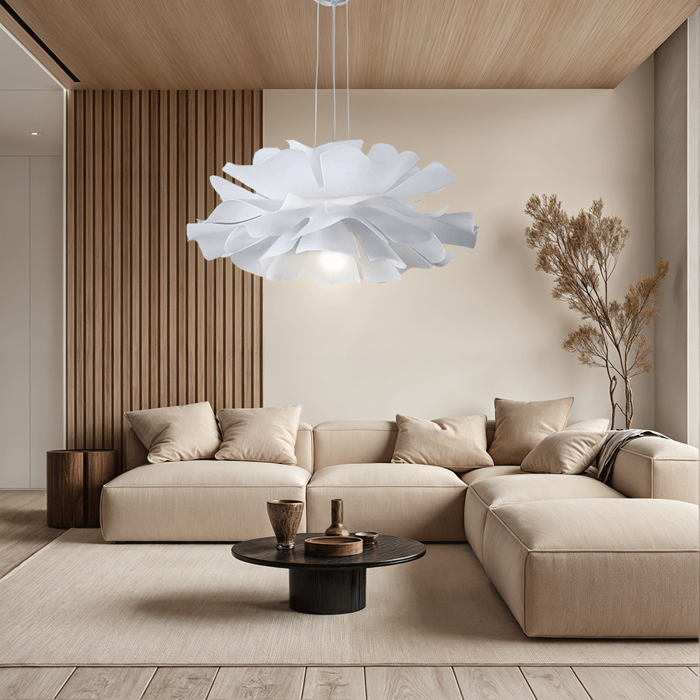Delicate Floral Hanging Lamp With Warm Soft Glow