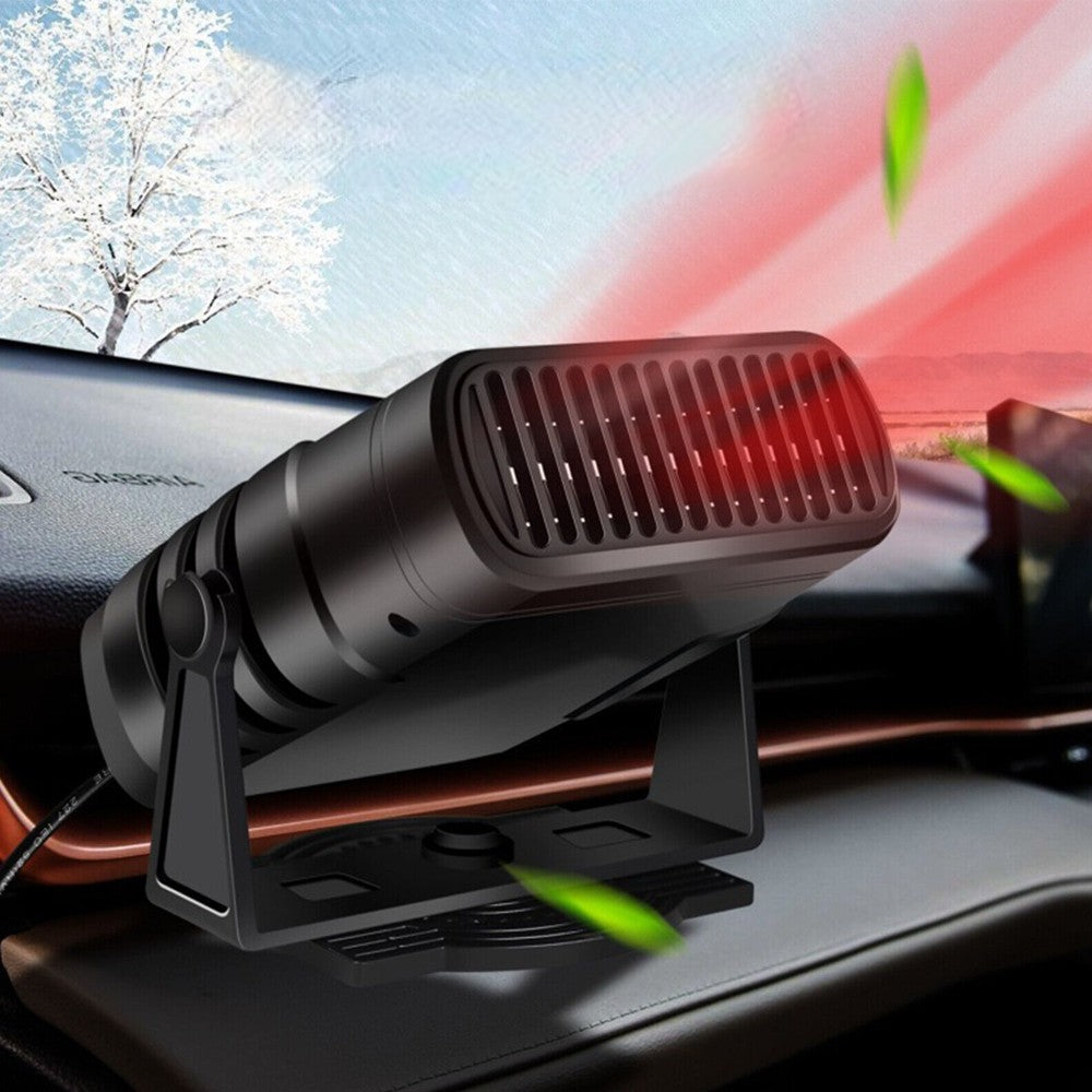 Compact 12V Rapid Heat Cool Car Fan - Luxicro