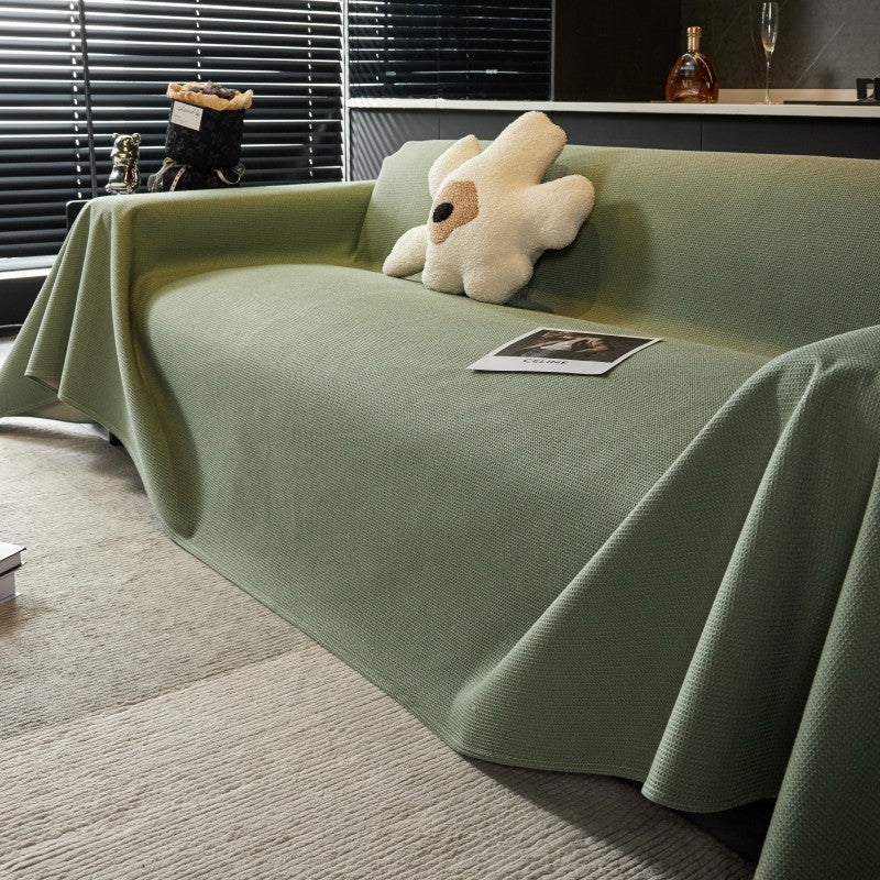 Plush Textured Water Resistant Sofa Throw Blanket
