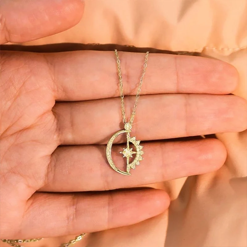 Celestial Night Sky Pendant Necklace