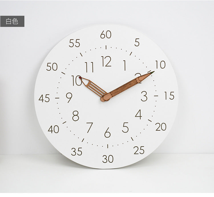 Fun Kids Quiet Clock with Colorful Design