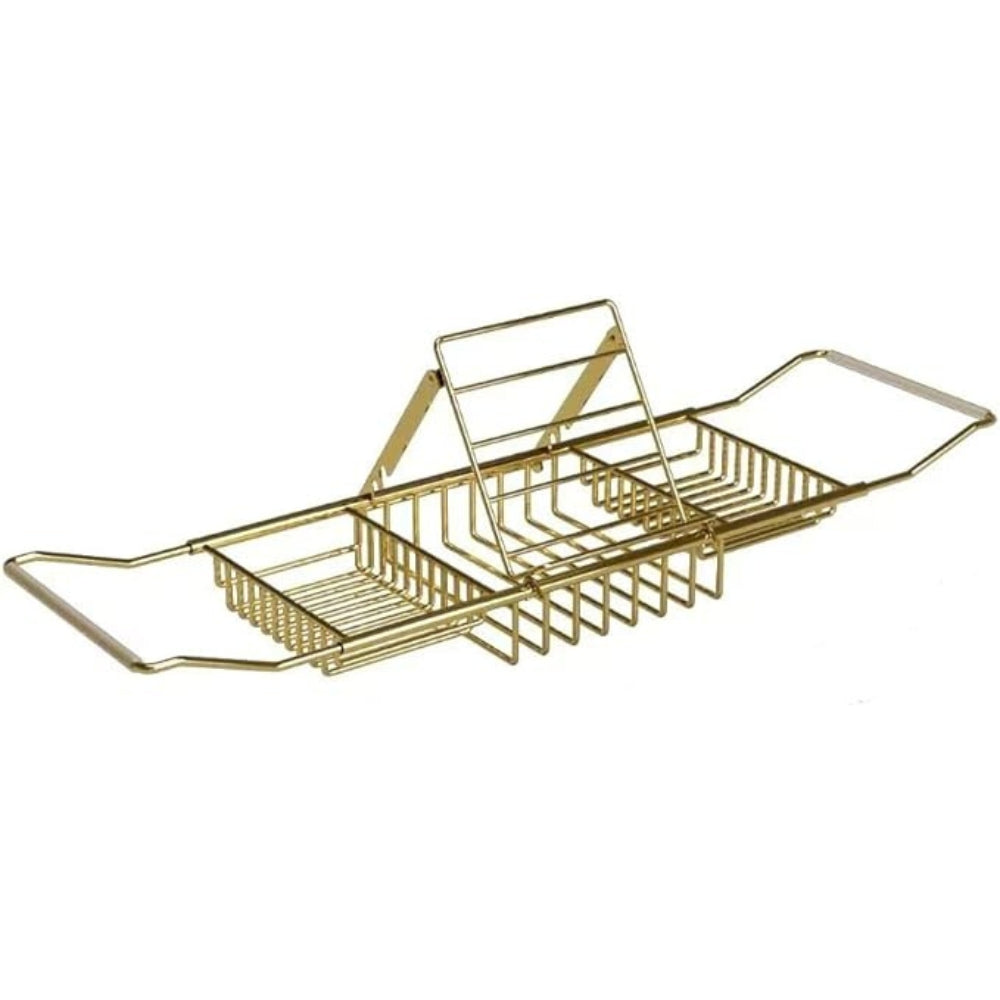 Spacious Bathroom Bathtub Caddy with Extendable Shelf