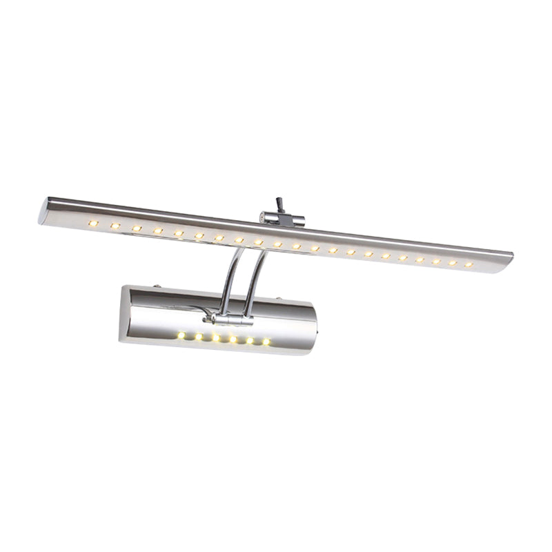 Slim Adjustable Nickel LED Wall Lamp - Luxicro