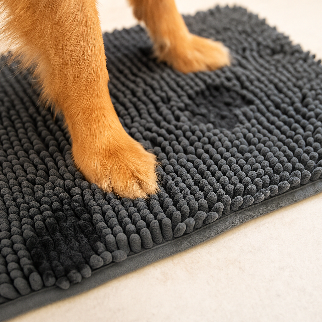 Waterproof Pet Mat with Fast Dry Microfiber Non Slip Backing - Luxicro