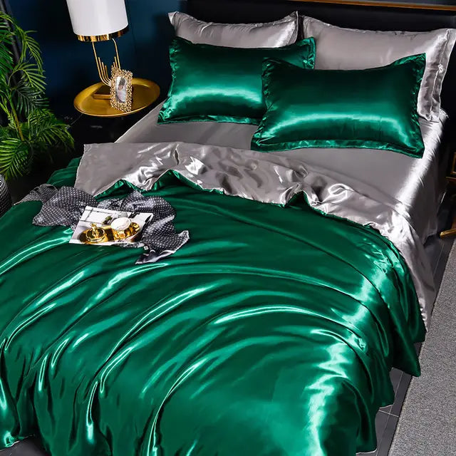 Luxurious Silk Feel Duvet Cover