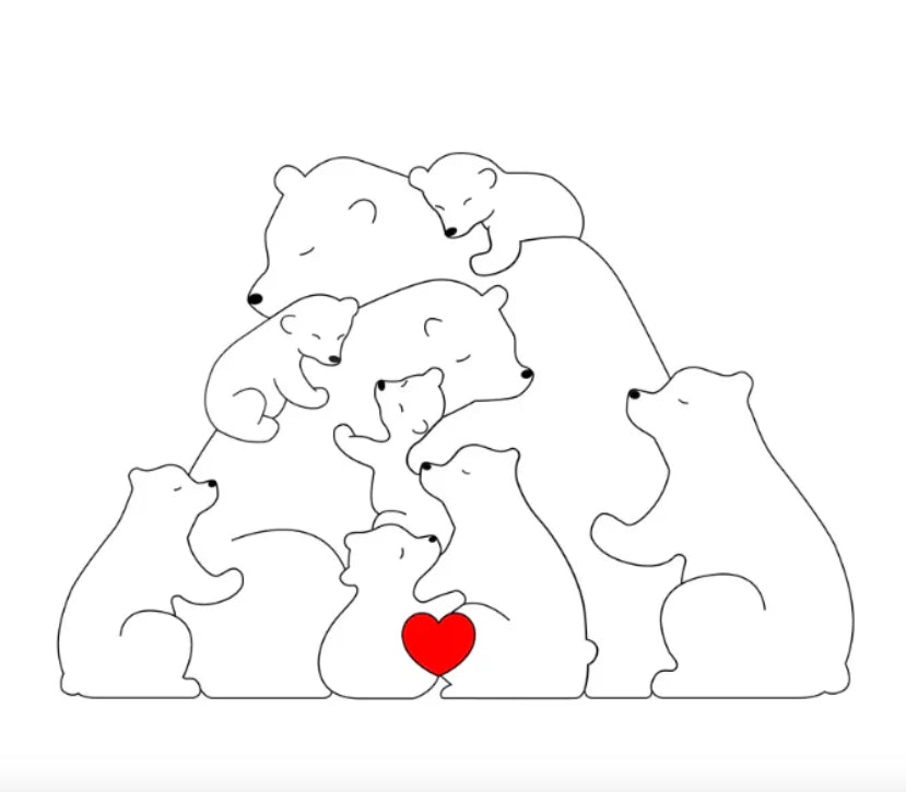 Customizable Cute Bear Collectible Figures