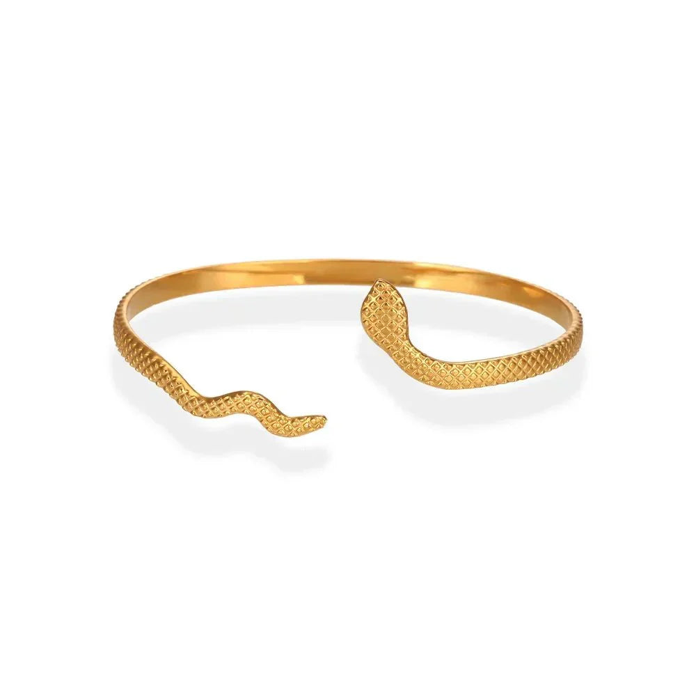 Elegant 14k Gold Chain Cuff Bracelet