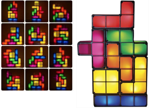 Fun Colorful LED Block Table Lamp - Luxicro