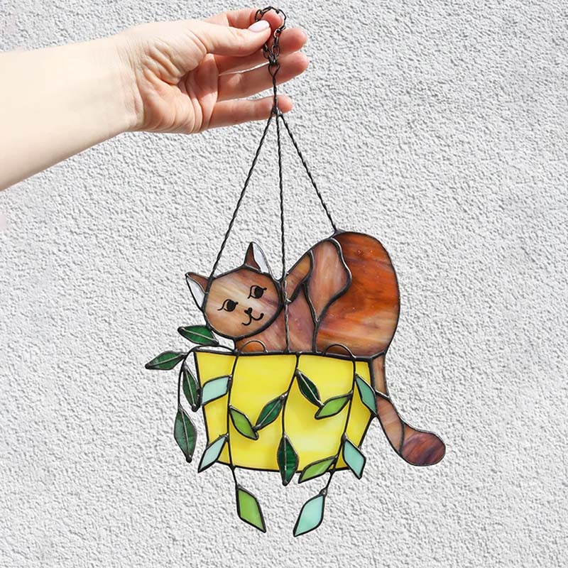 Vibrant Kitty Glass Window Cling