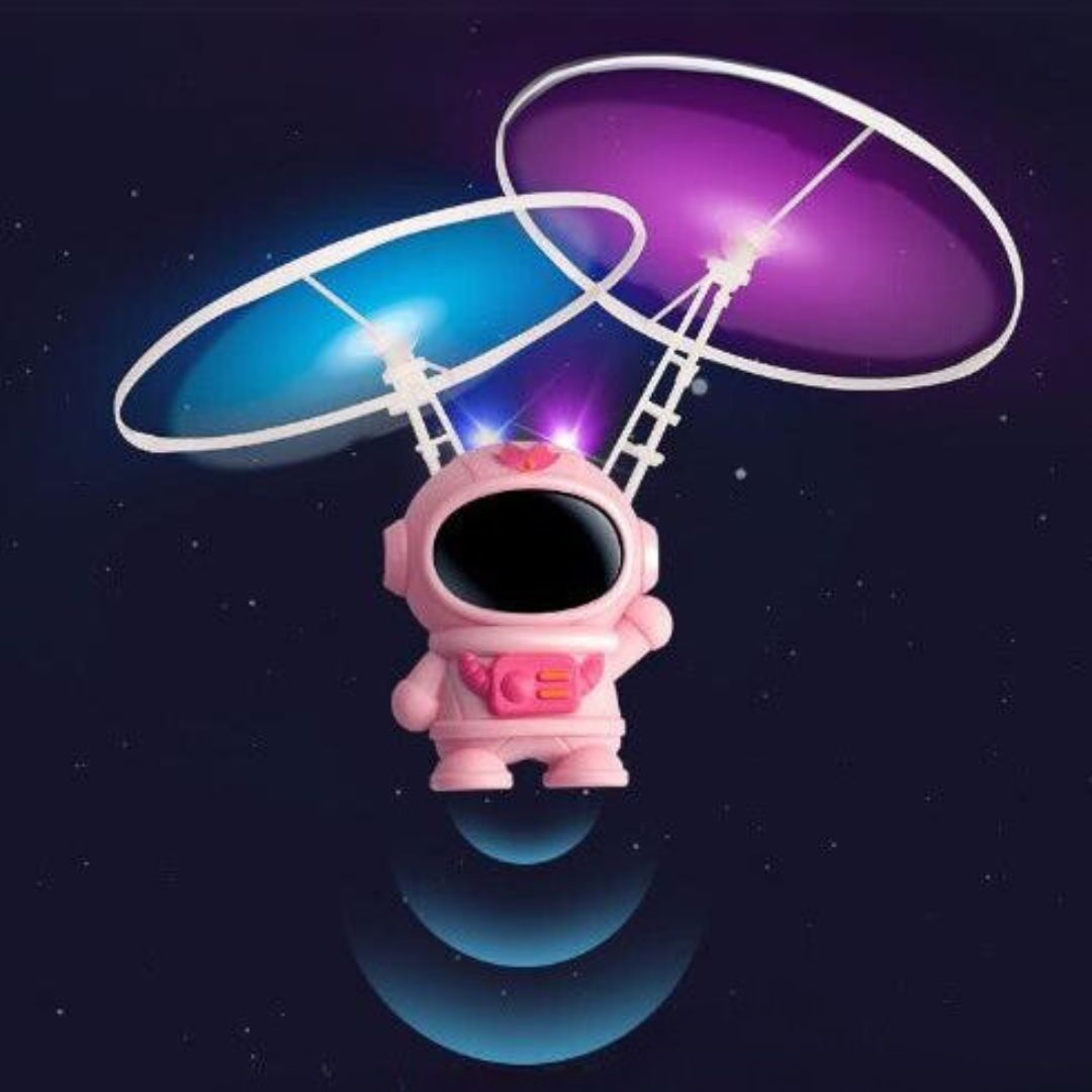 Colorful Spinning LED Space Astronaut Toy