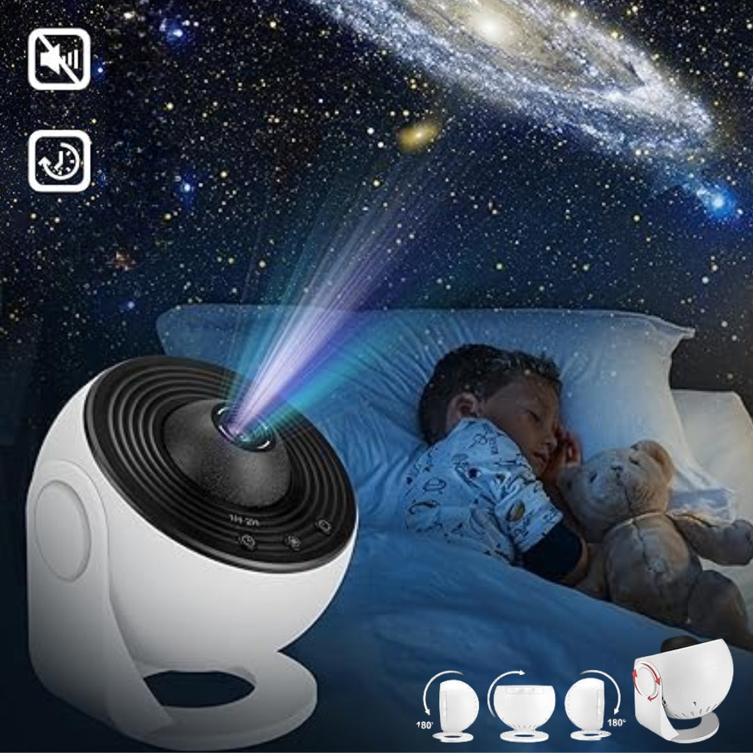 Cosmic Night Sky Projector with 360° Rotation