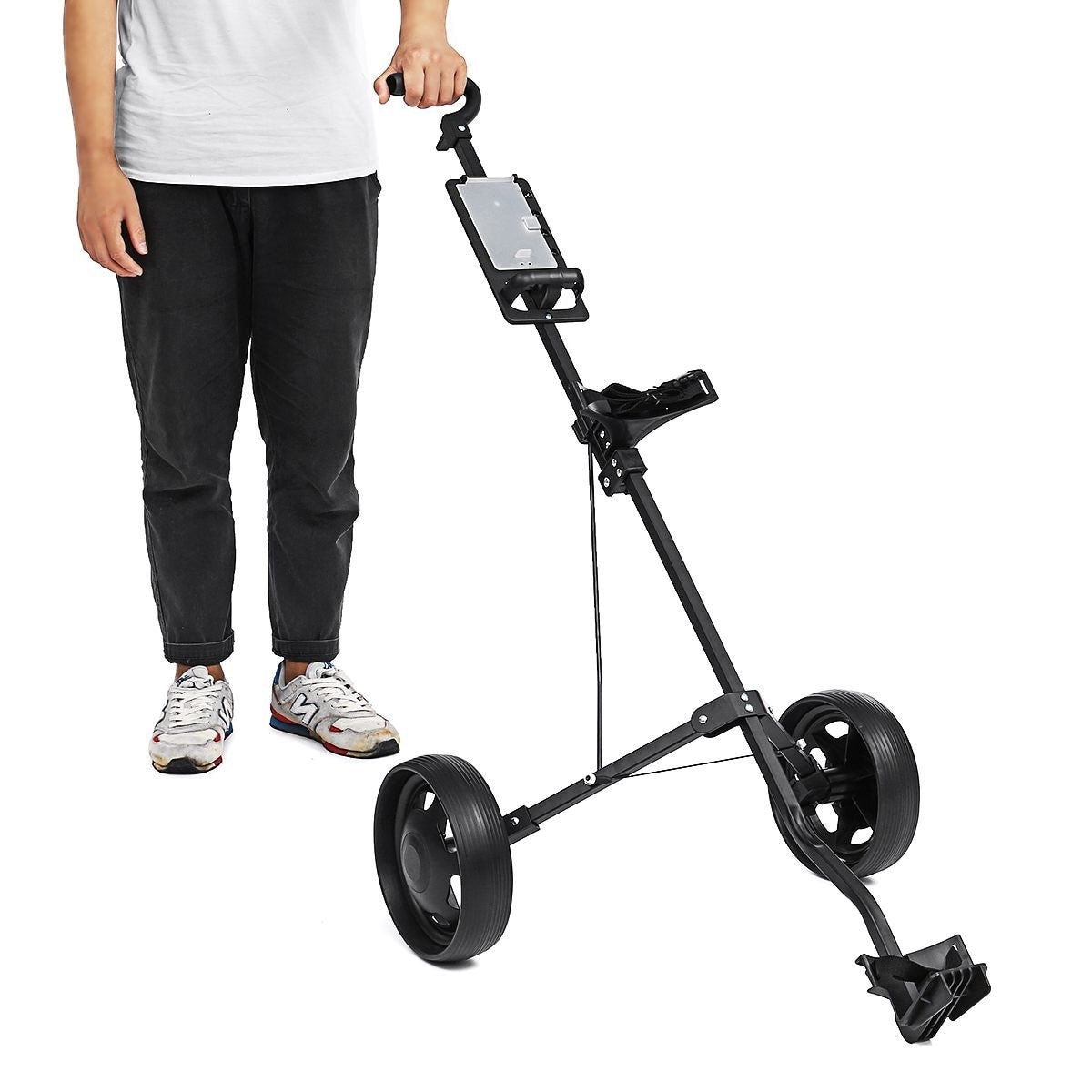 Folding Golf Pull Along Trolley Cart - Luxicro