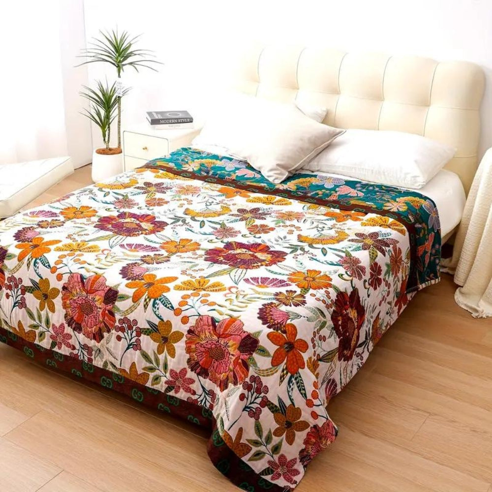 Pretty Flower Soft Blanket Throw - Luxicro