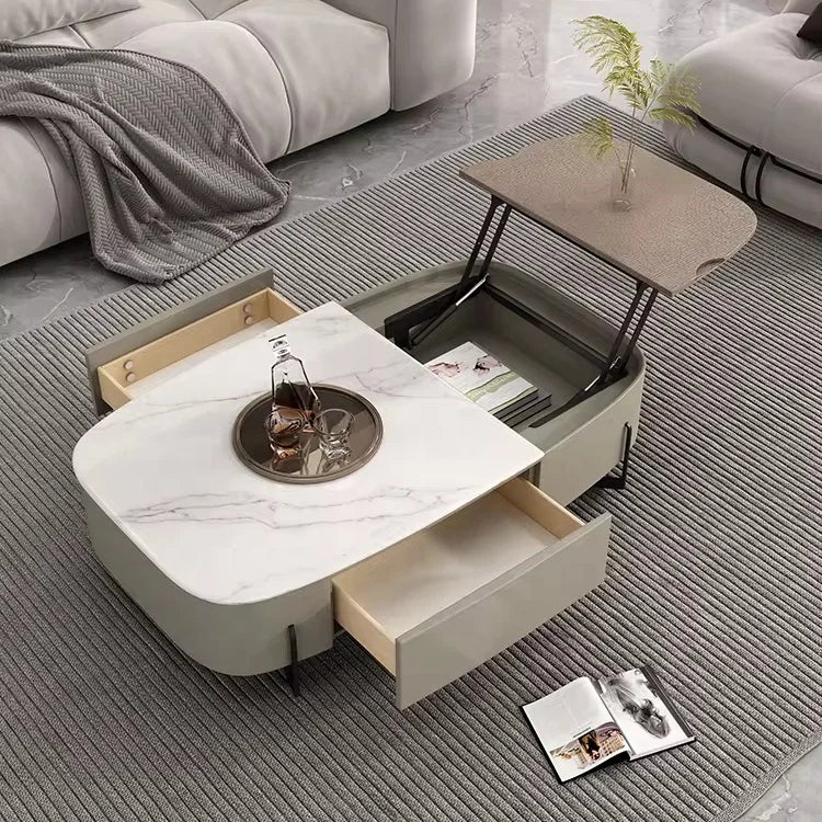 Compact Multi-Level Folding Coffee Table - Luxicro