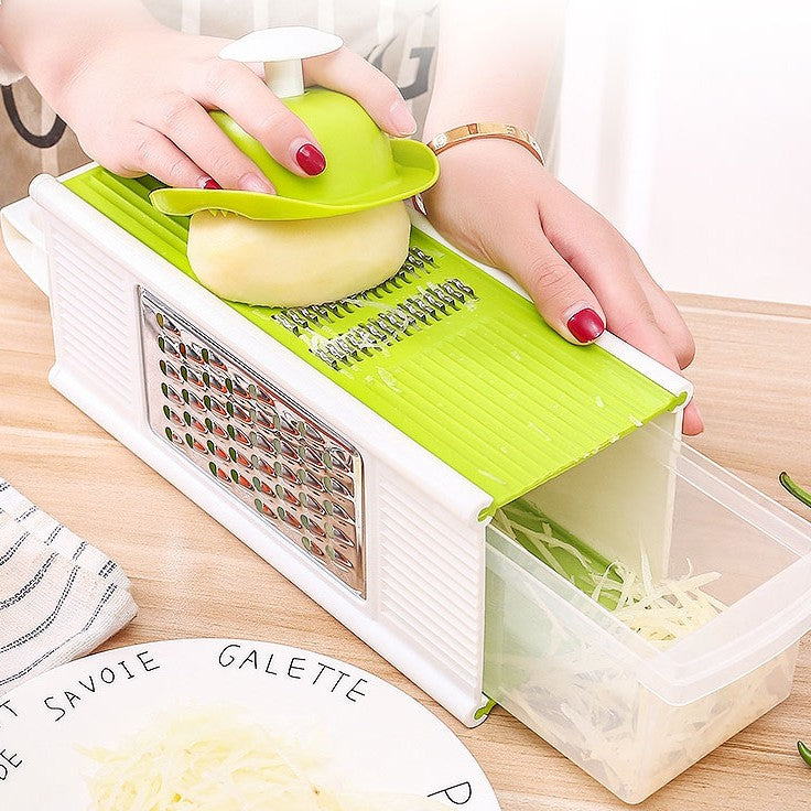 Quick 4 Blade Kitchen Chopper and Slicer Set - Luxicro
