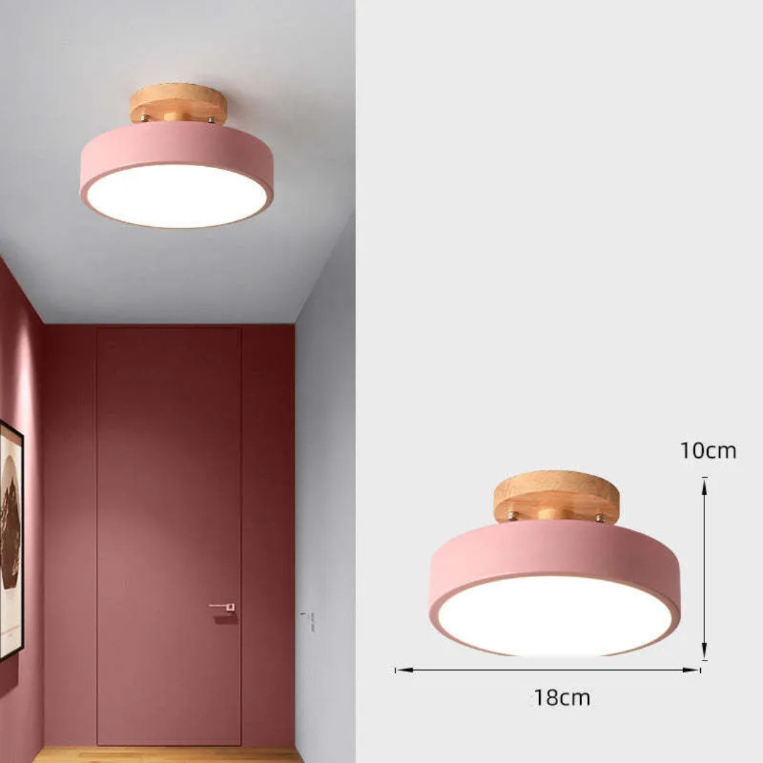 Natural Wood Modern Ceiling Light