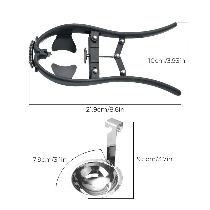 Simple 2-in-1 Egg Slicer Tool