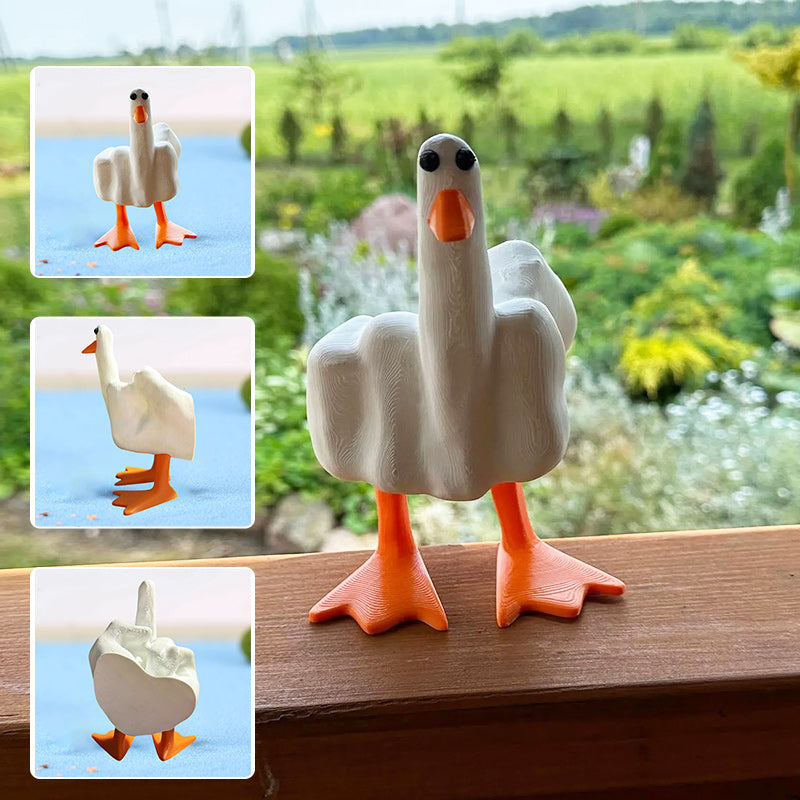 Silly Rubber Duck Finger Toy - Luxicro