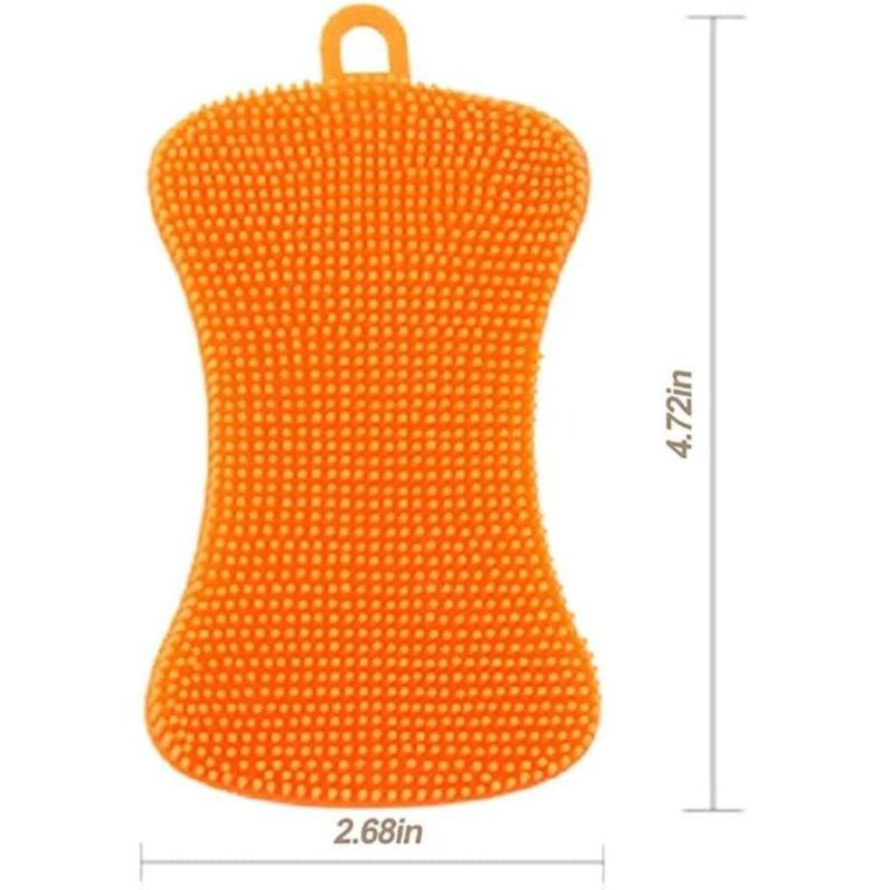 Non Slip Soft Silicone Dish Sponge Set