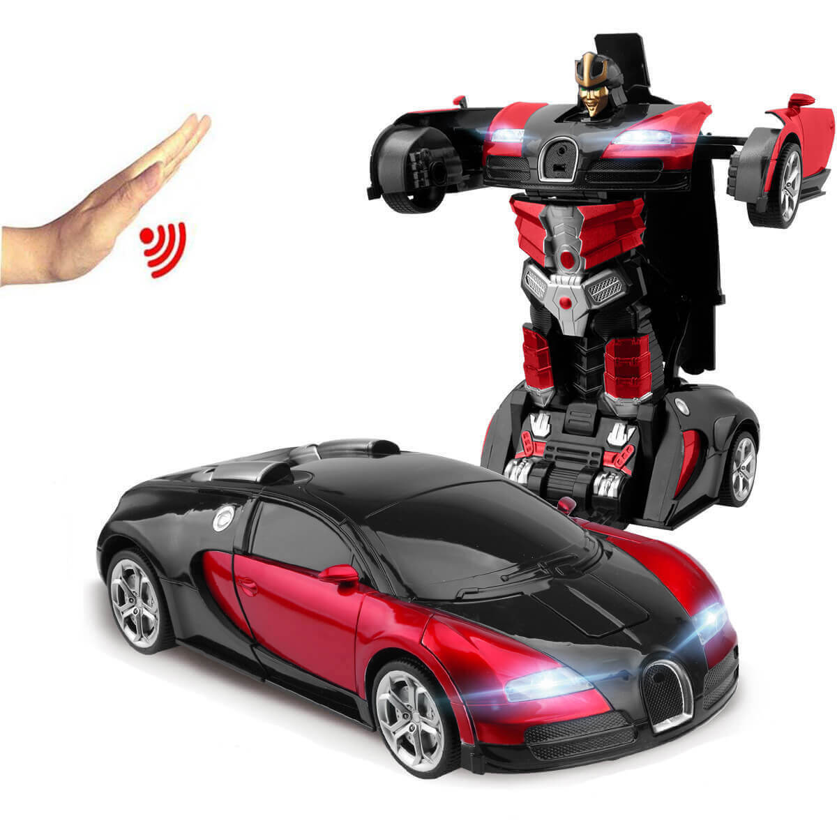 Cool Transforming Robot Toy Car with Lights and Sound