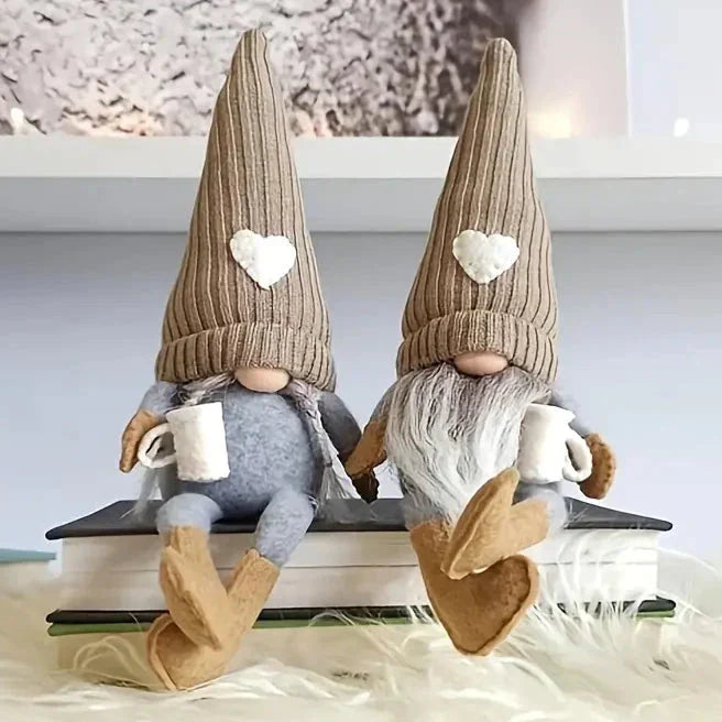 Cute Gnome Plush Coffee Friend Figurines