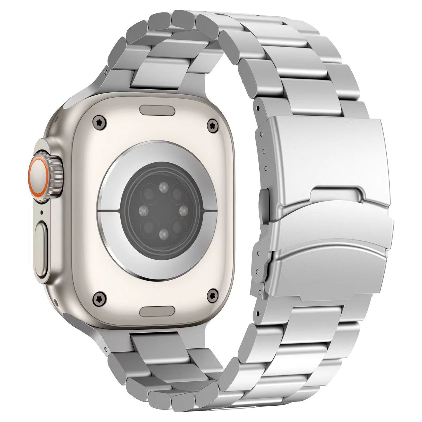 Durable Metal Strap Secure Lock for Apple Watch