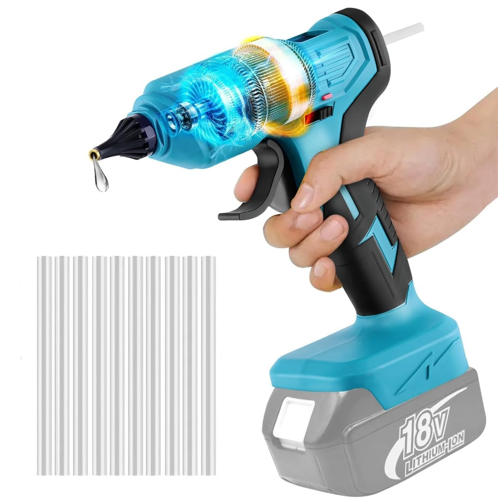 Portable Rechargeable Hot Glue Gun Kit - Luxicro