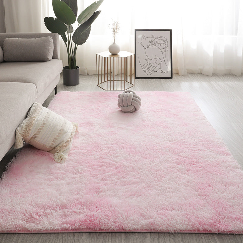 Cozy Shaggy Multicolor Living Room Area Rug Stain Free