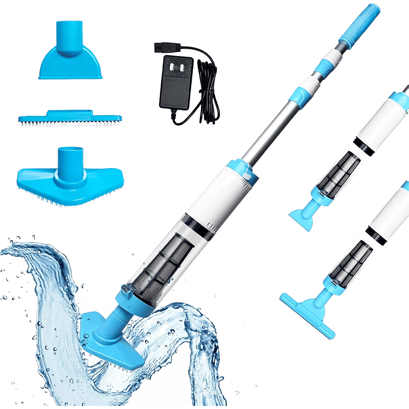 Compact Cordless Pool Cleaner Vacuum Set