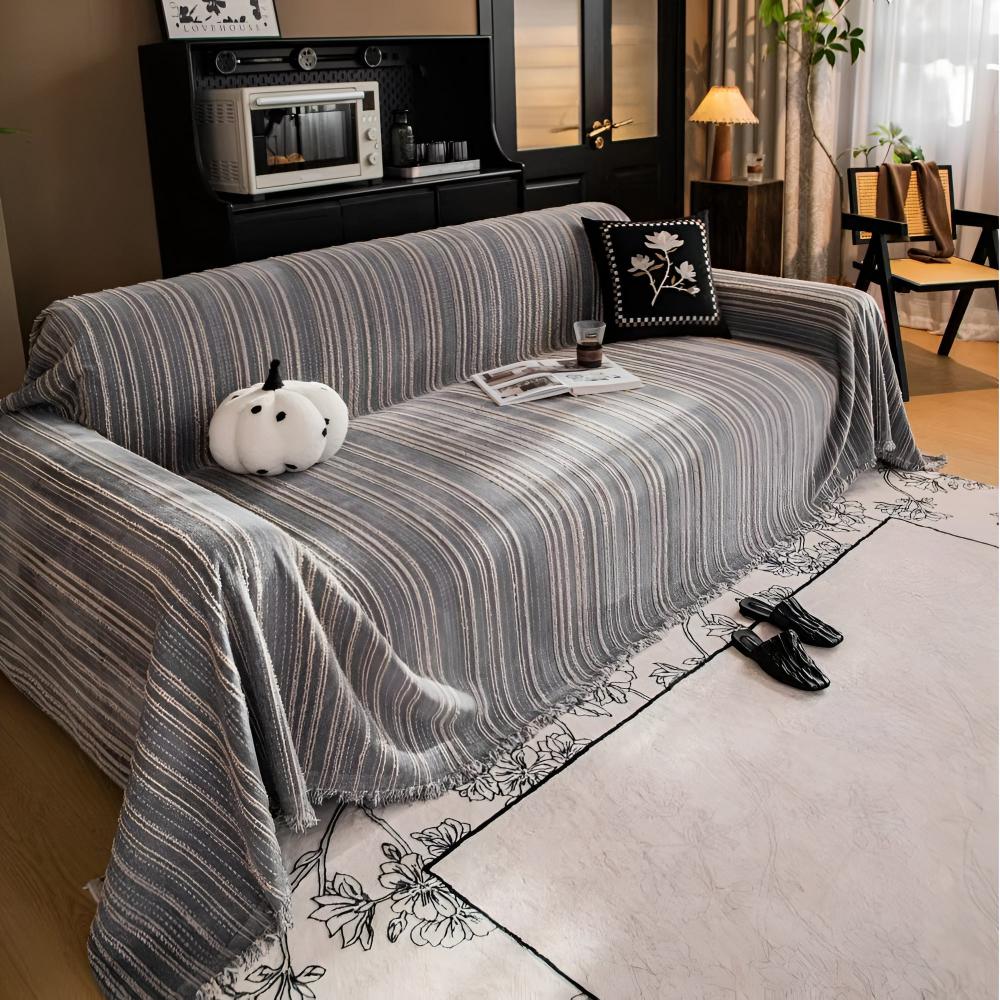 Luxurious Patterned Chenille Couch Slipcover
