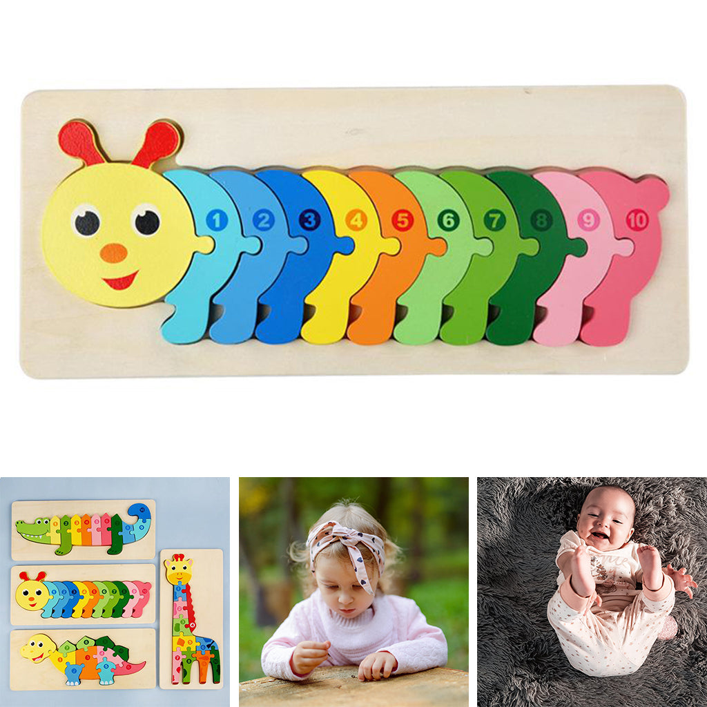 Colorful Wood Learning Puzzle Toy