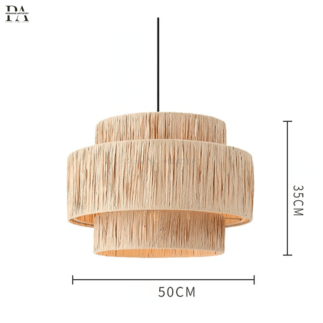 Natural Fiber Hanging Light Pendant