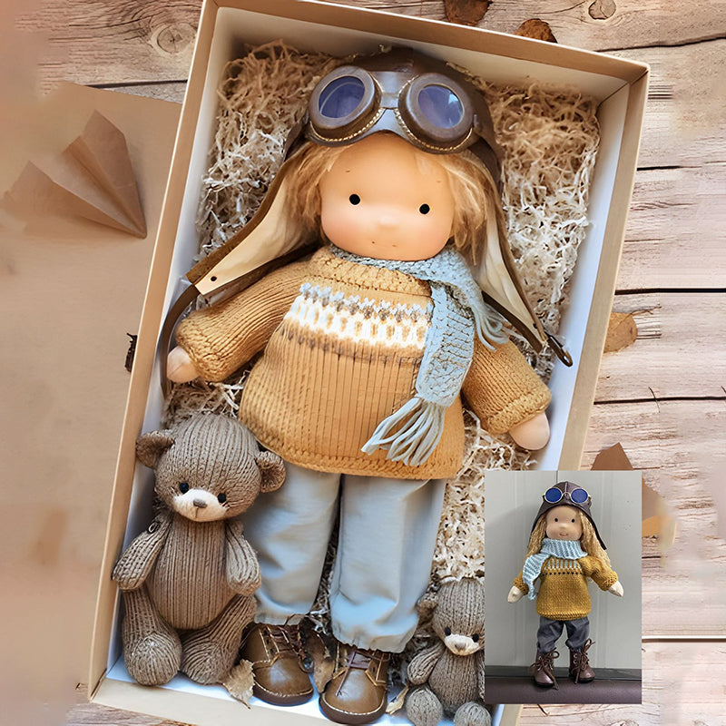 Artisan Wooden Baby Doll