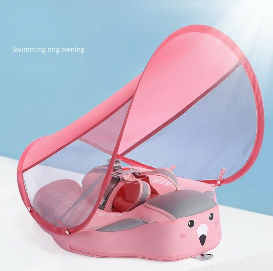Baby Pool Float With Canopy & UV Protection - Luxicro