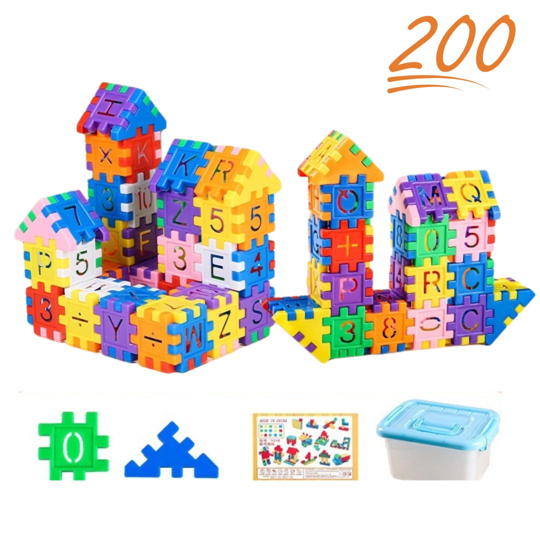 Learning Wooden Number Blocks Set