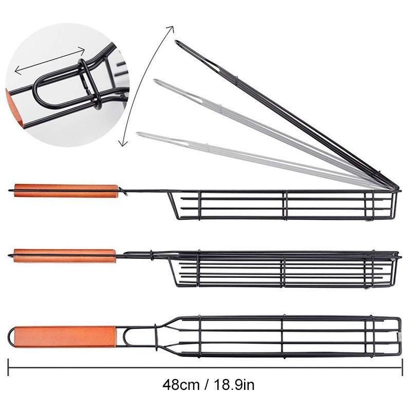 Stainless Steel Round BBQ Grill Basket