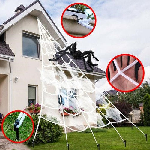 Creepy Cobweb Outdoor Halloween Decor - Luxicro