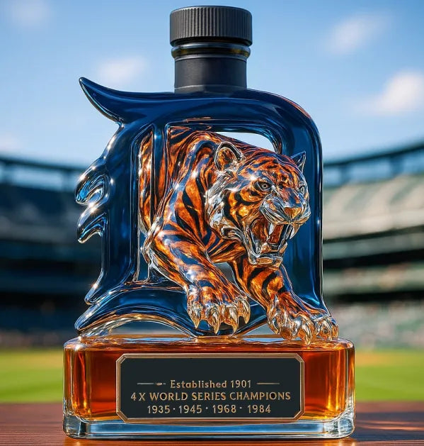 Authentic MLB Tigers Liquor Decanter
