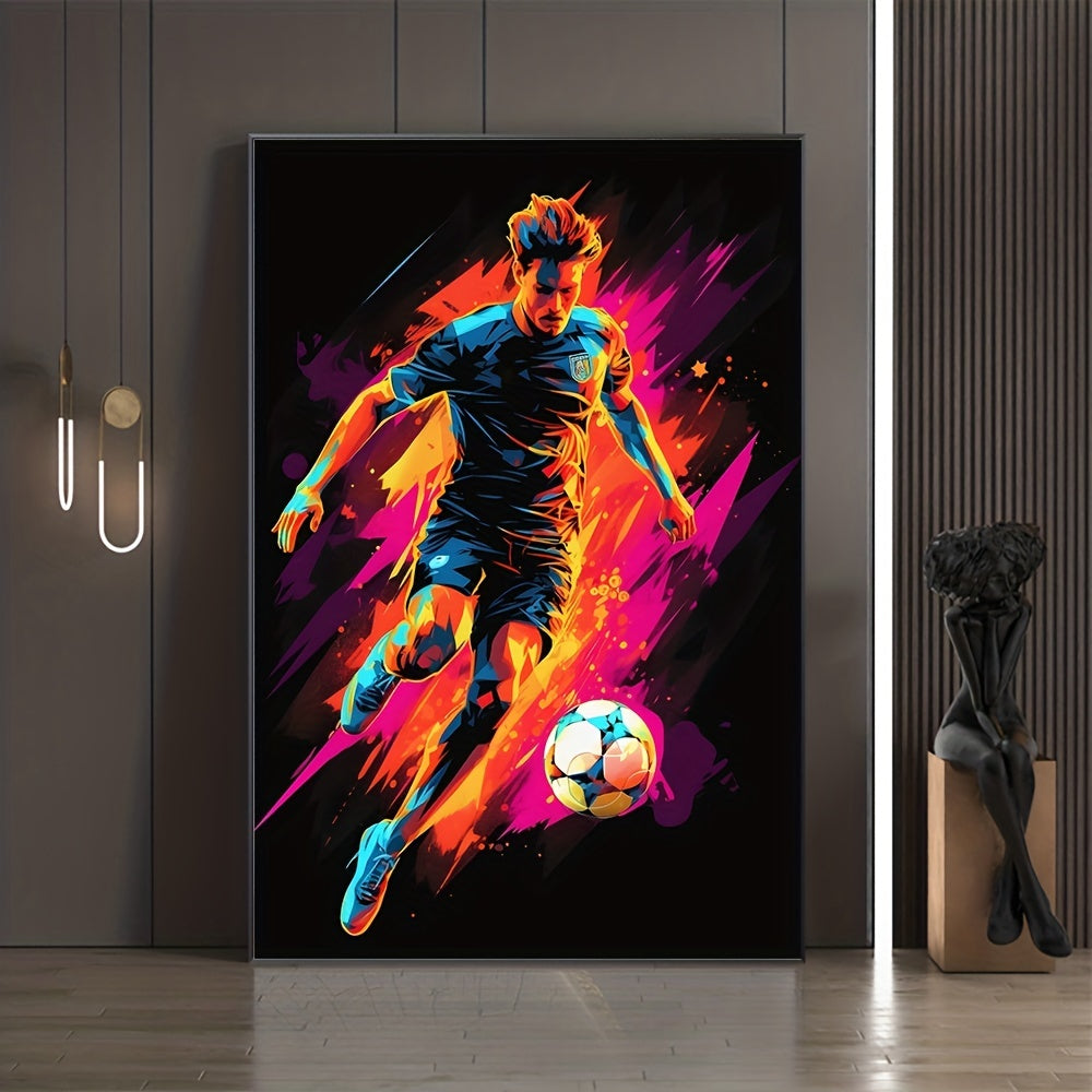 Vibrant Soccer Room Decor Sport Poster Prints
