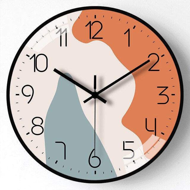 Colorful Wooden Decorative Wall Clock