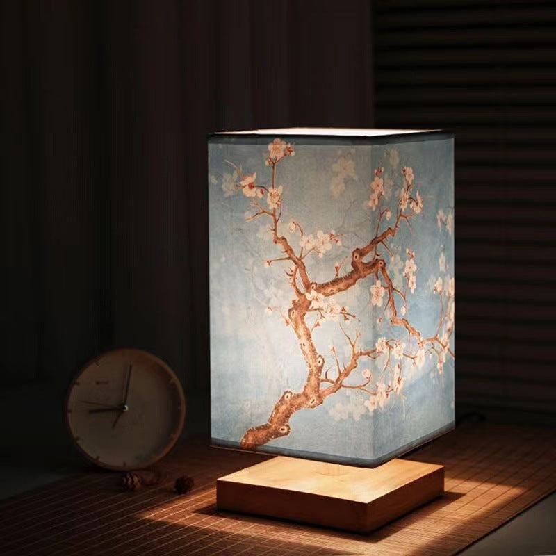 Classic Brown Wood Table Lamp