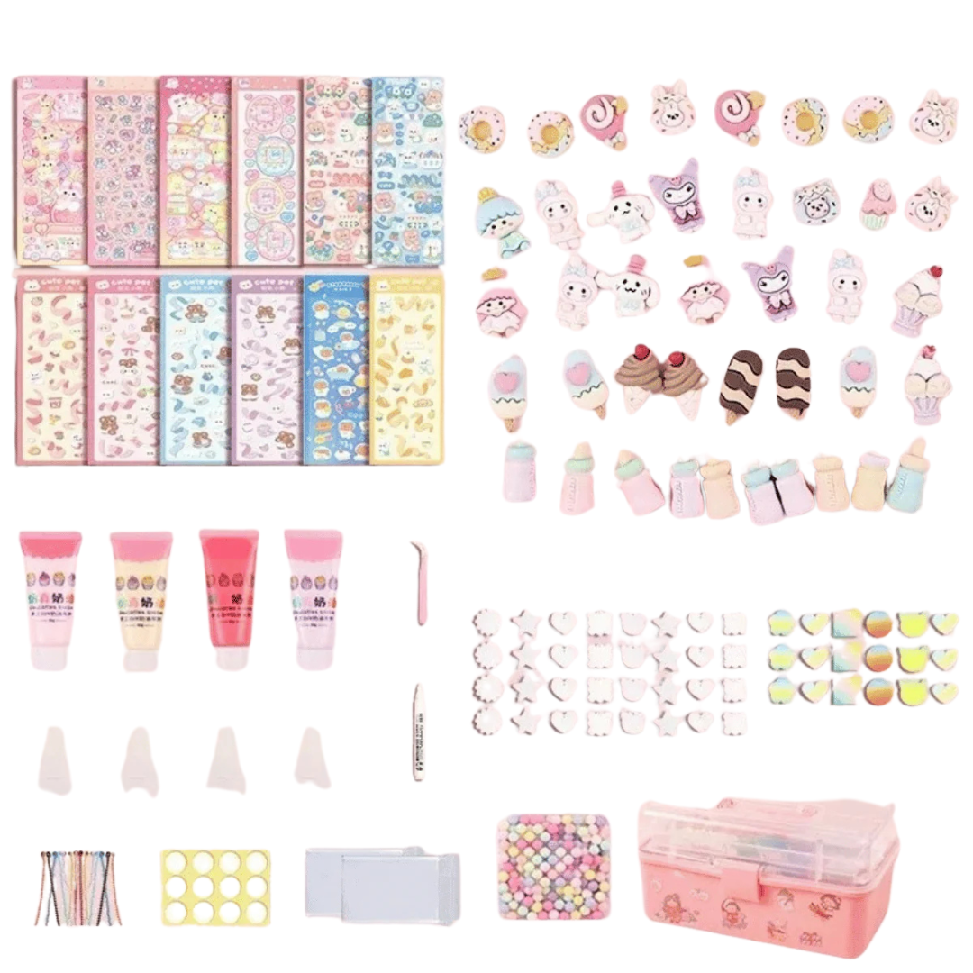 Sparkly DIY Craft Sticker Kit with Glitter Beads