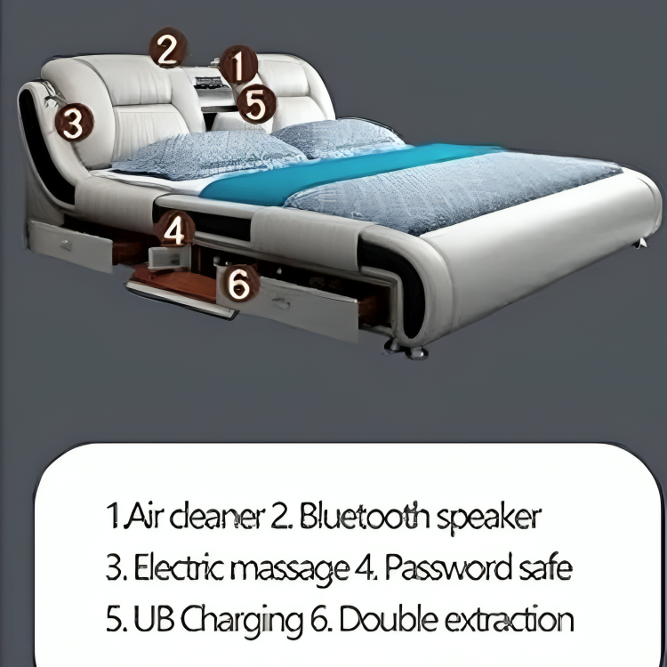 Advanced Wireless Bed with Integrated Sound System