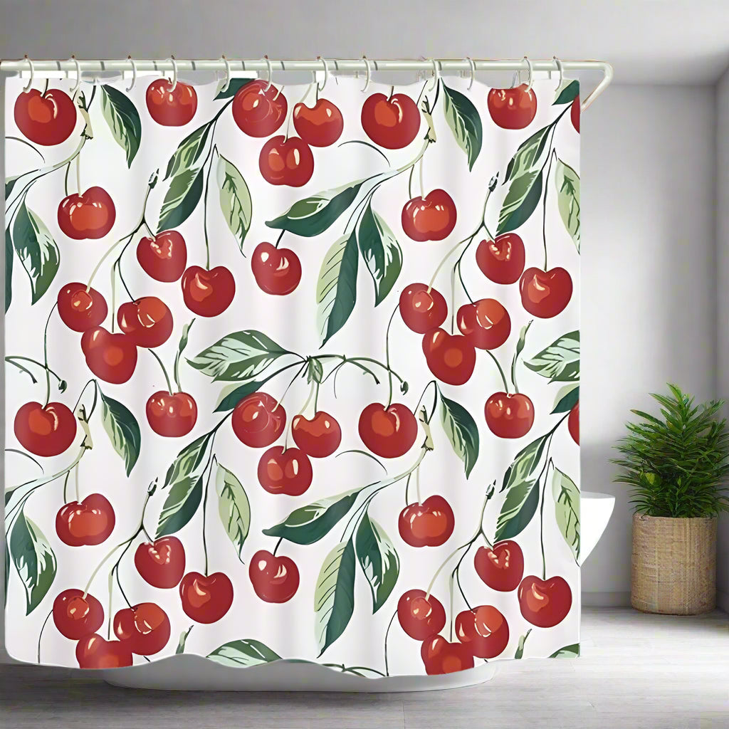 Fresh Fruit Pattern Bathroom Curtain - Luxicro